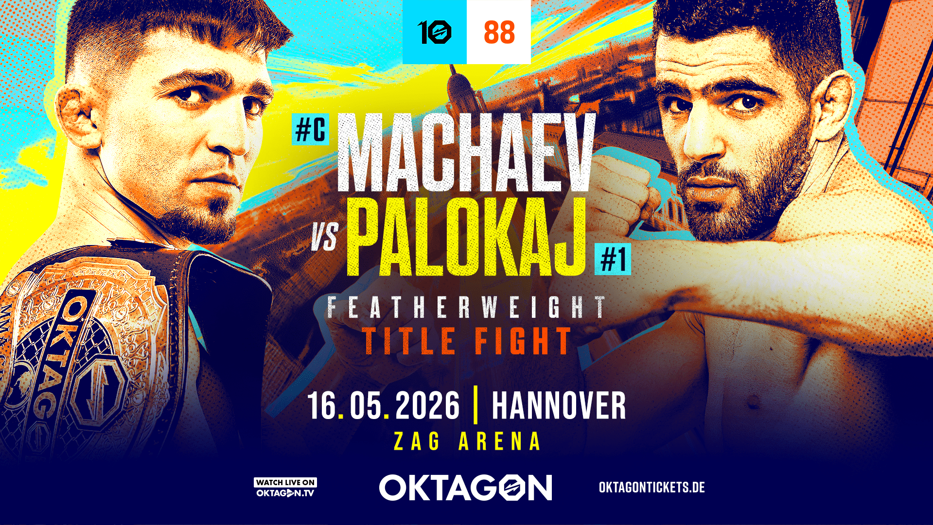 GJONI PALOKAJ FÄLLT WEGEN EINER HANDVERLETZUNG BEI OKTAGON 88 AUS – HOLZER GEGEN TAHA IST JETZT DAS MAIN EVENT